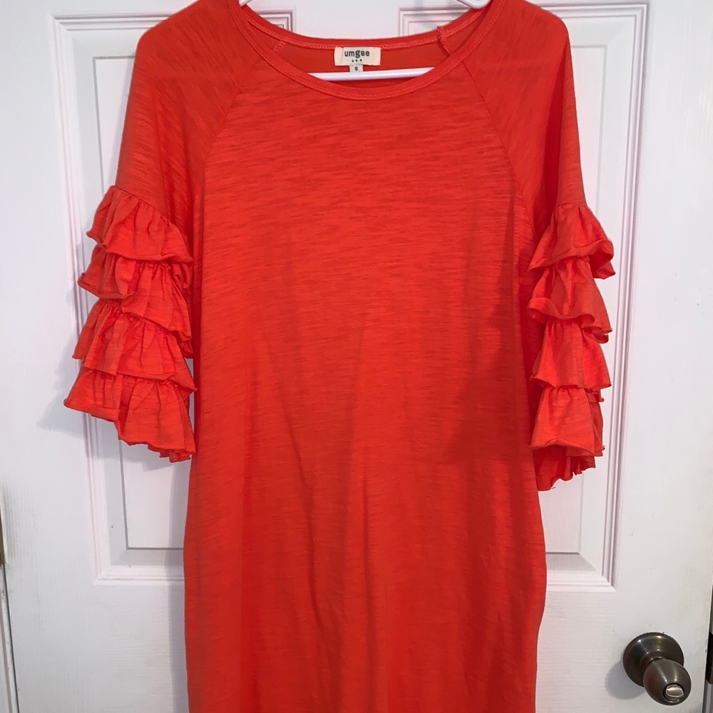 ruffled dress